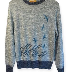 Jantzen‎ Women's Blue and Grey Jumper